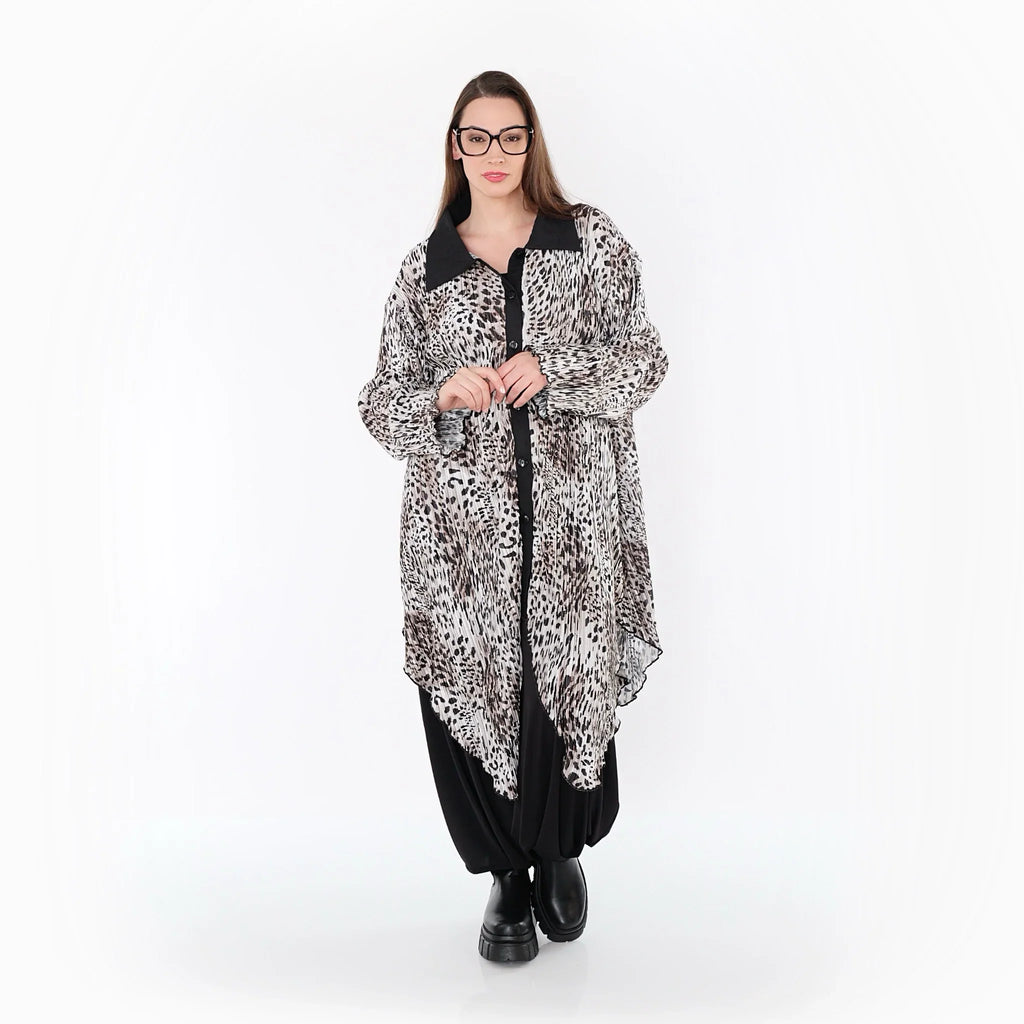 Chemise AKH Premium 7150, écru-marron-noir