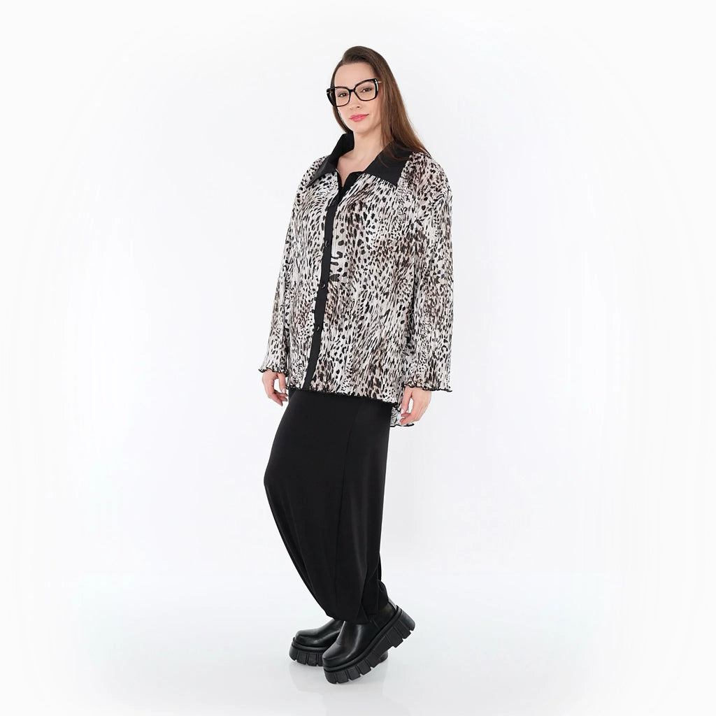 AKH Premium 7151 Blouse, écru-marron-noir