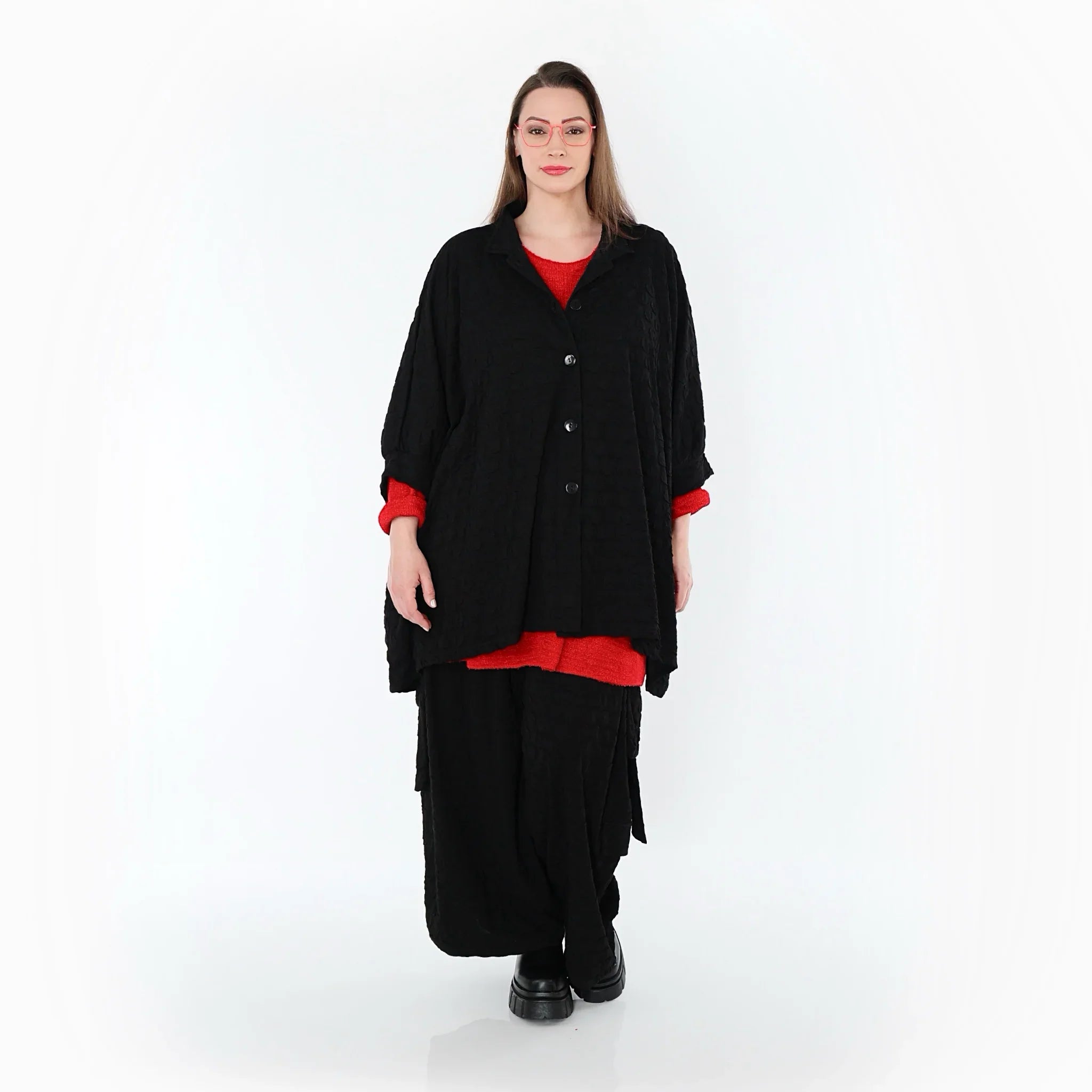 Chemisier AKH Premium 7116, Noir