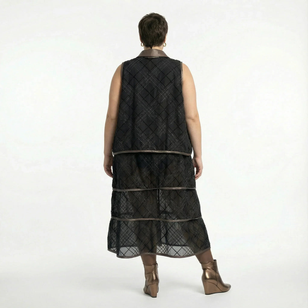 AKH Premium 7120 Vest, Brown-Silver