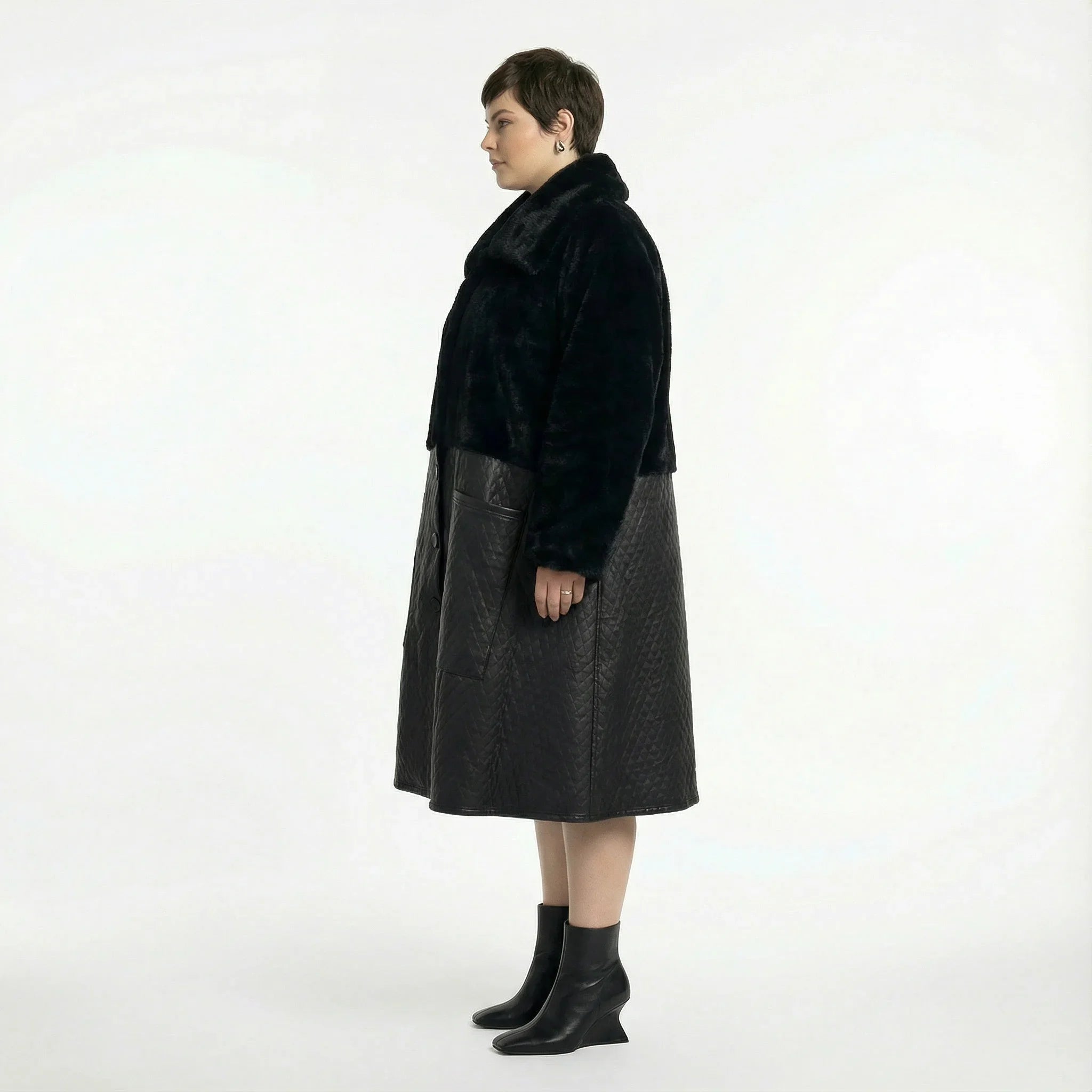 AKH Premium 7177 Mantel, Schwarz