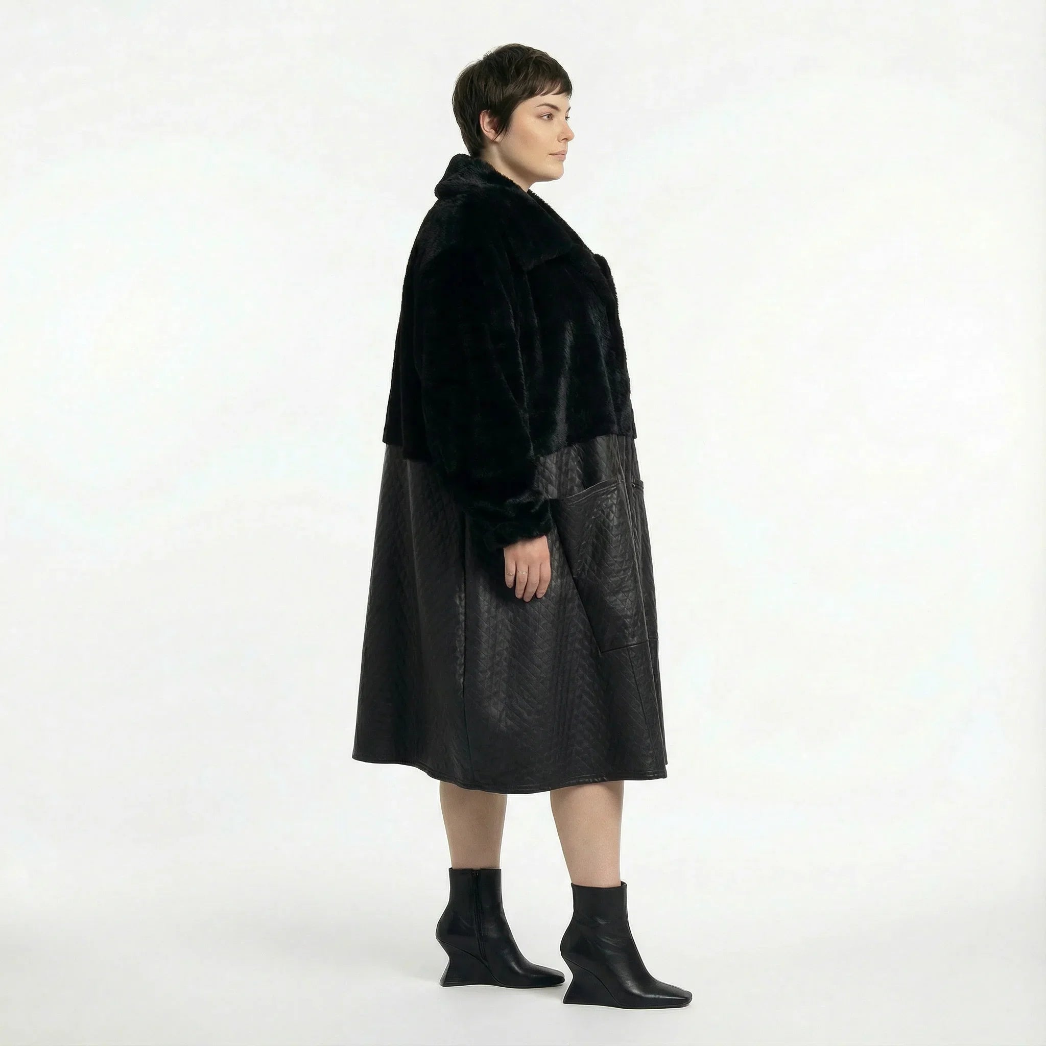 AKH Premium 7177 Mantel, Schwarz