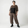 AKH Premium 7173 Big Shirt, Taupe-Braun