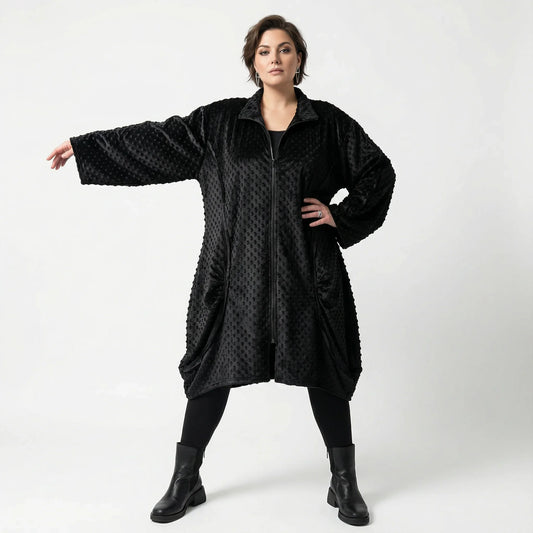 AKH Premium 7179 Mantel, Schwarz