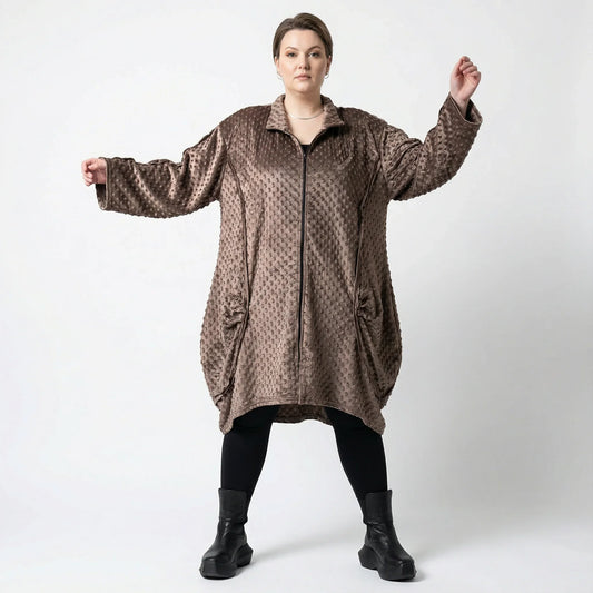 AKH Premium 7179 Mantel, Taupe