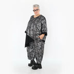 AKH Premium 7159 Grande chemise, Noir-Argent