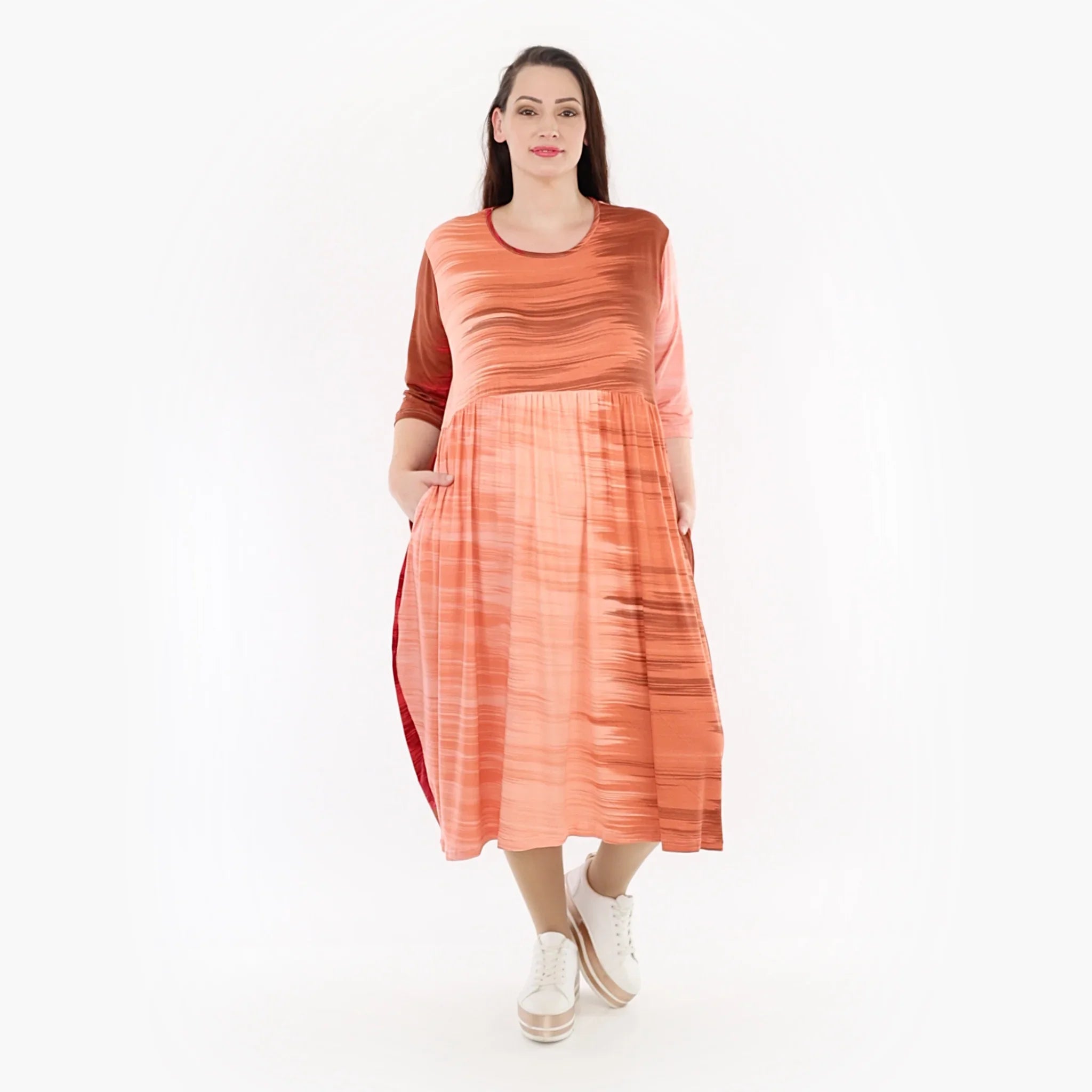 AKH Fashion Kleid 6698 Yuria, Koralle/Orange