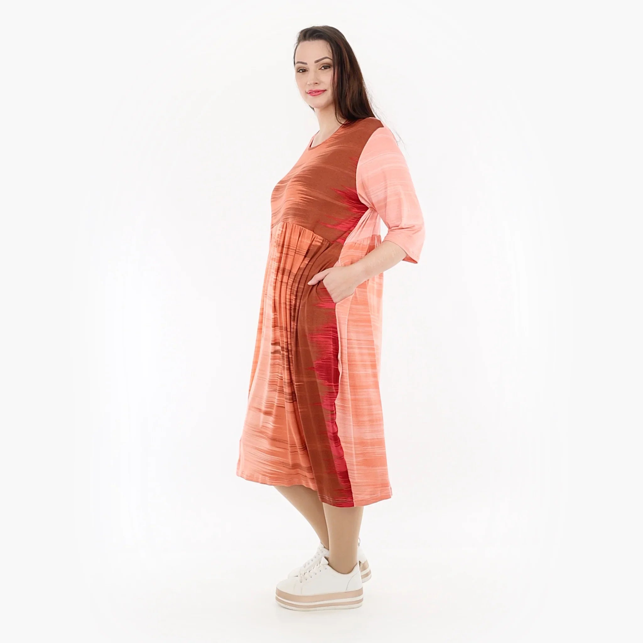 AKH Fashion Kleid 6698 Yuria, Koralle/Orange