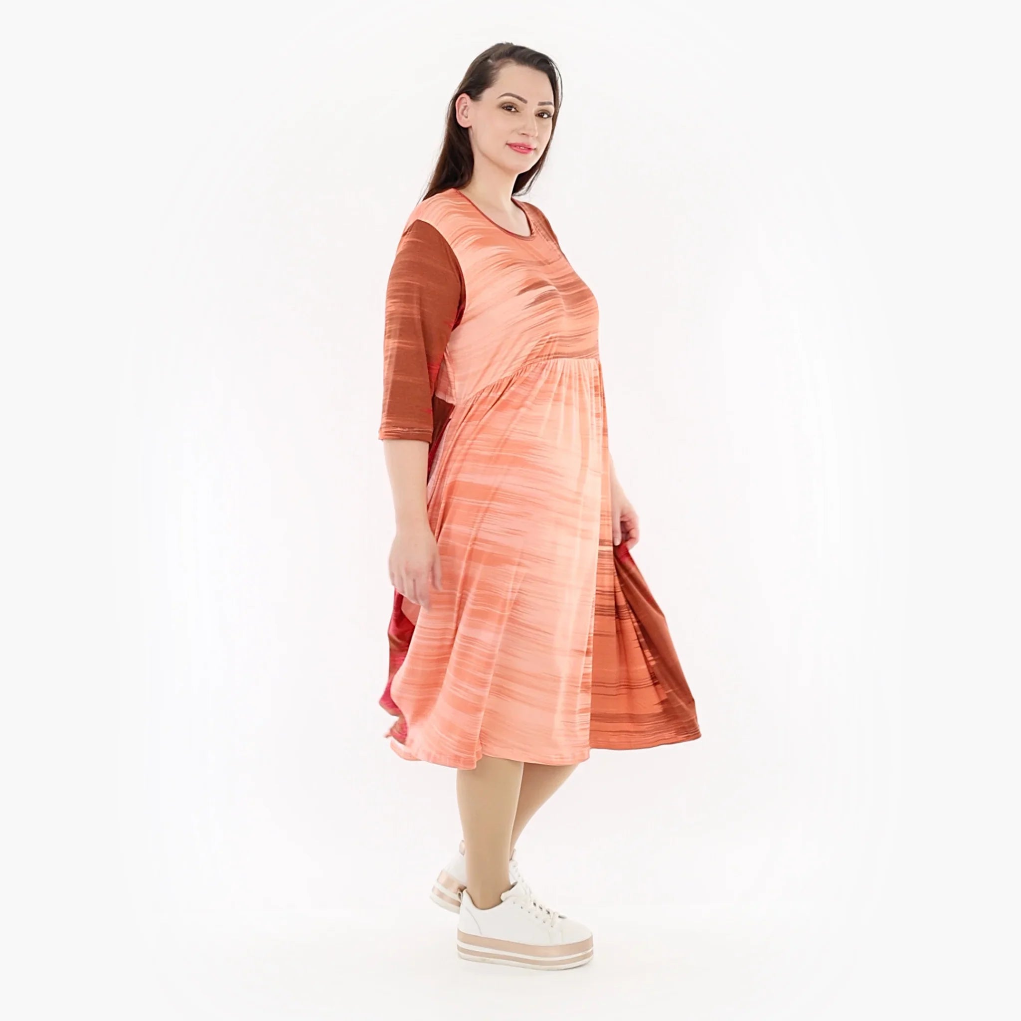 AKH Fashion Kleid 6698 Yuria, Koralle/Orange