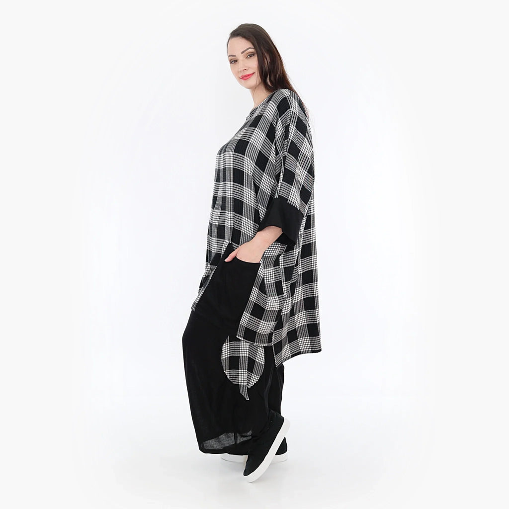 AKH Fashion Shirt 6925 Frida, Grau/Weiß/Schwarz