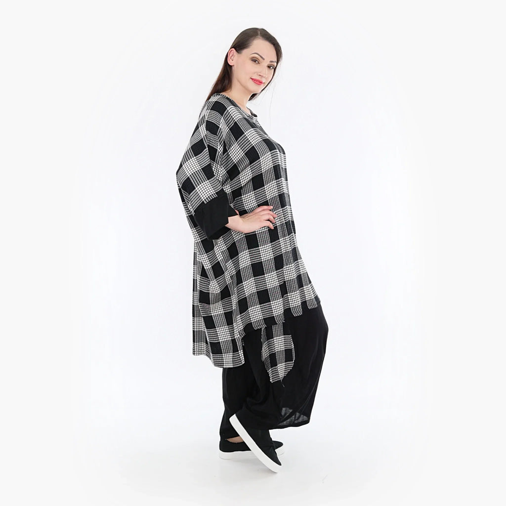AKH Fashion Shirt 6925 Frida, Grau/Weiß/Schwarz