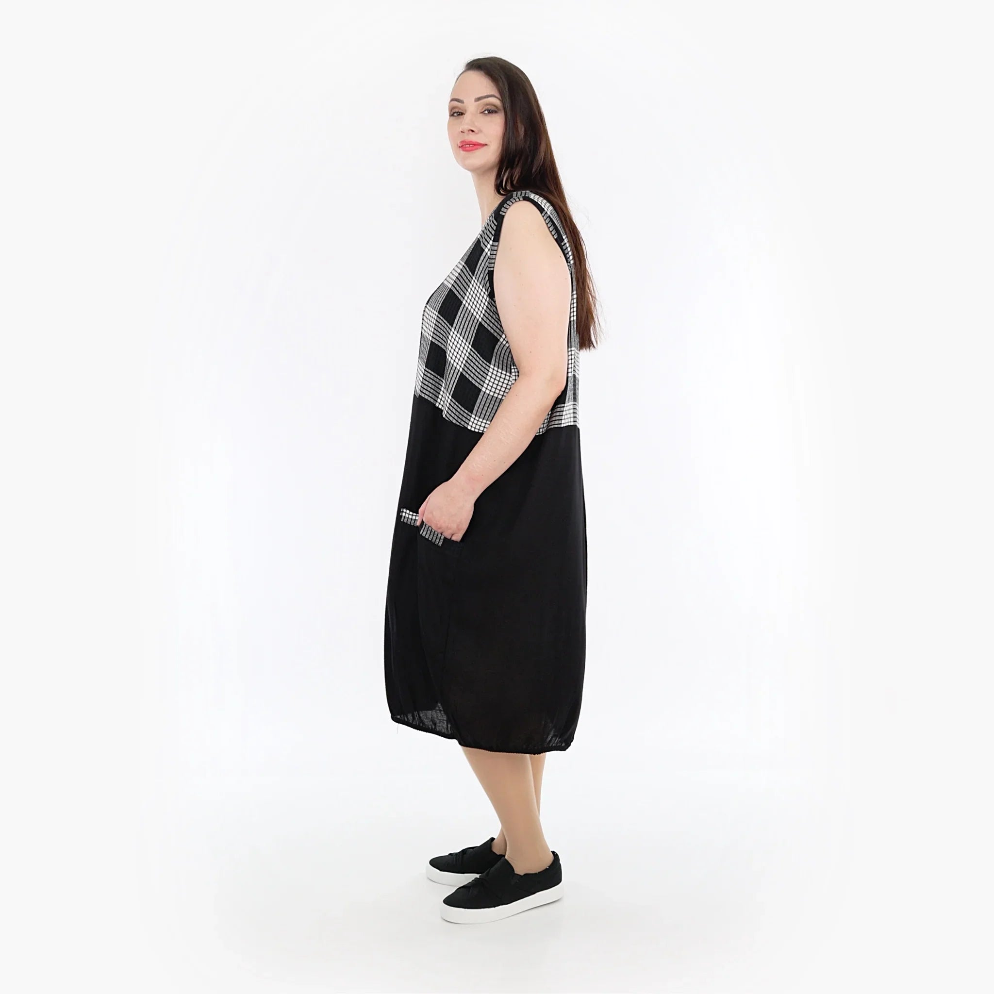 AKH Fashion Tunika 6942 Frida, Grau/Weiß/Schwarz