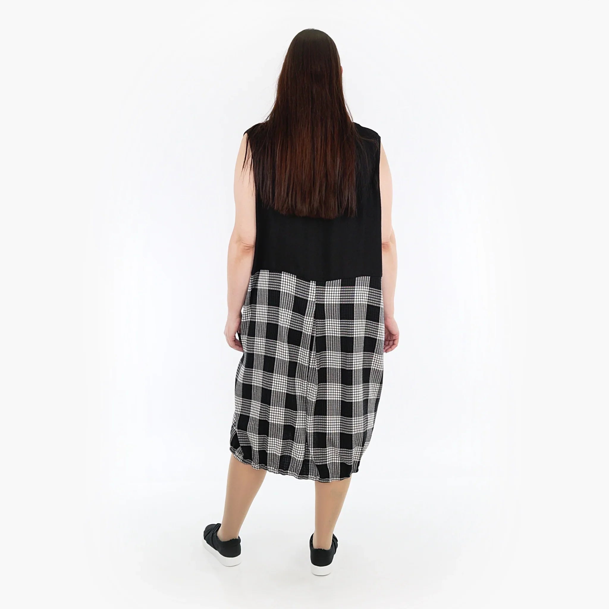 AKH Fashion Tunika 6942 Frida, Schwarz/Grau/Weiß