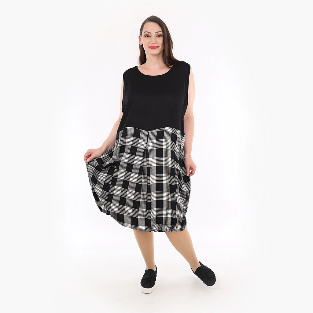 AKH Fashion Tunika 6942 Frida, Schwarz/Grau/Weiß