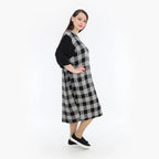 AKH Fashion Kleid 6943 Frida, Grau/Weiß/Schwarz