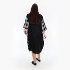 AKH Fashion Kleid 6943 Frida, Schwarz/Grau/Weiß