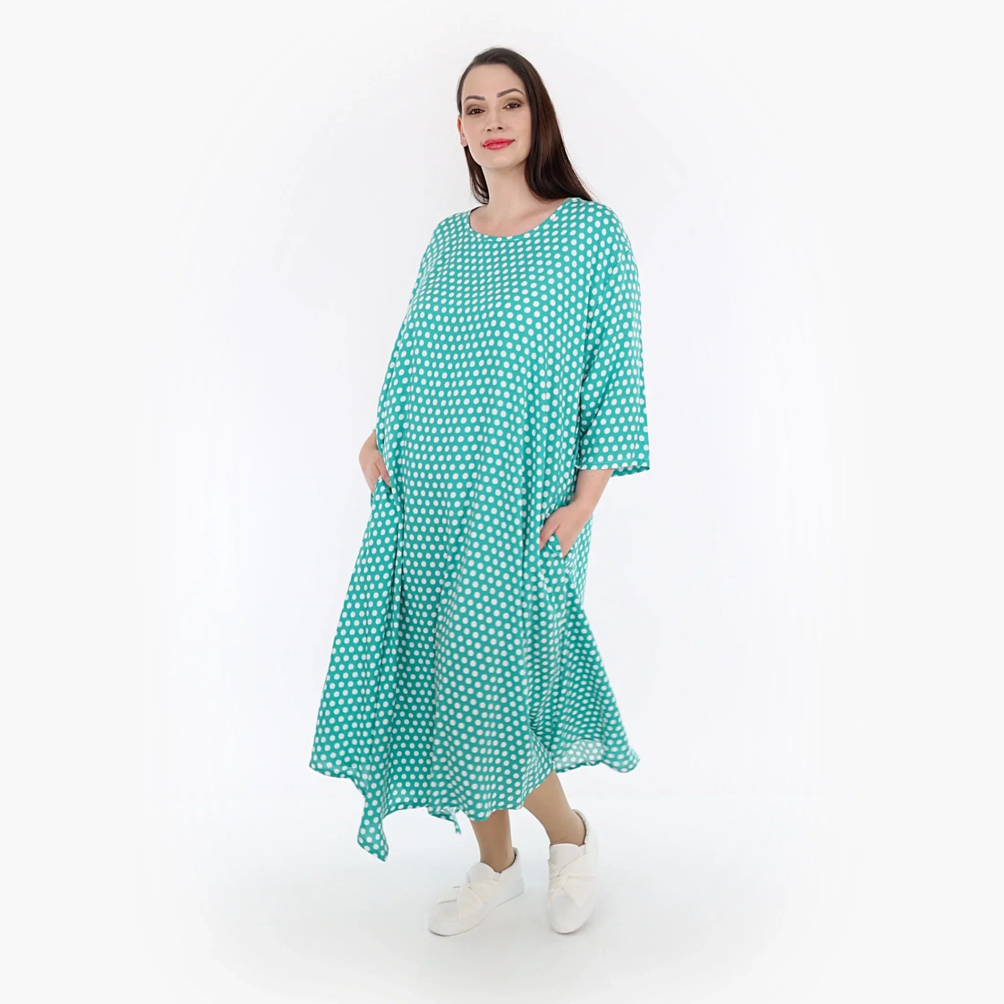 AKH Fashion Kleid 1927 Chally, Mint/Weiß