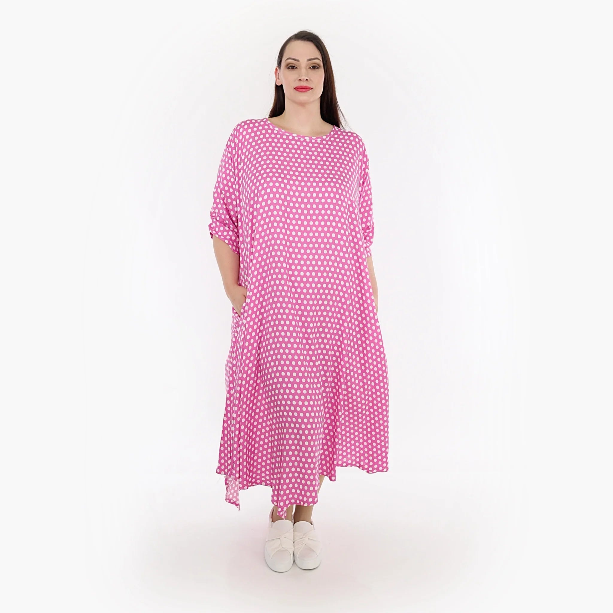 AKH Fashion Kleid 1927 Chally, Pink/Weiß