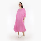 AKH Fashion Kleid 1927 Chally, Pink/Weiß