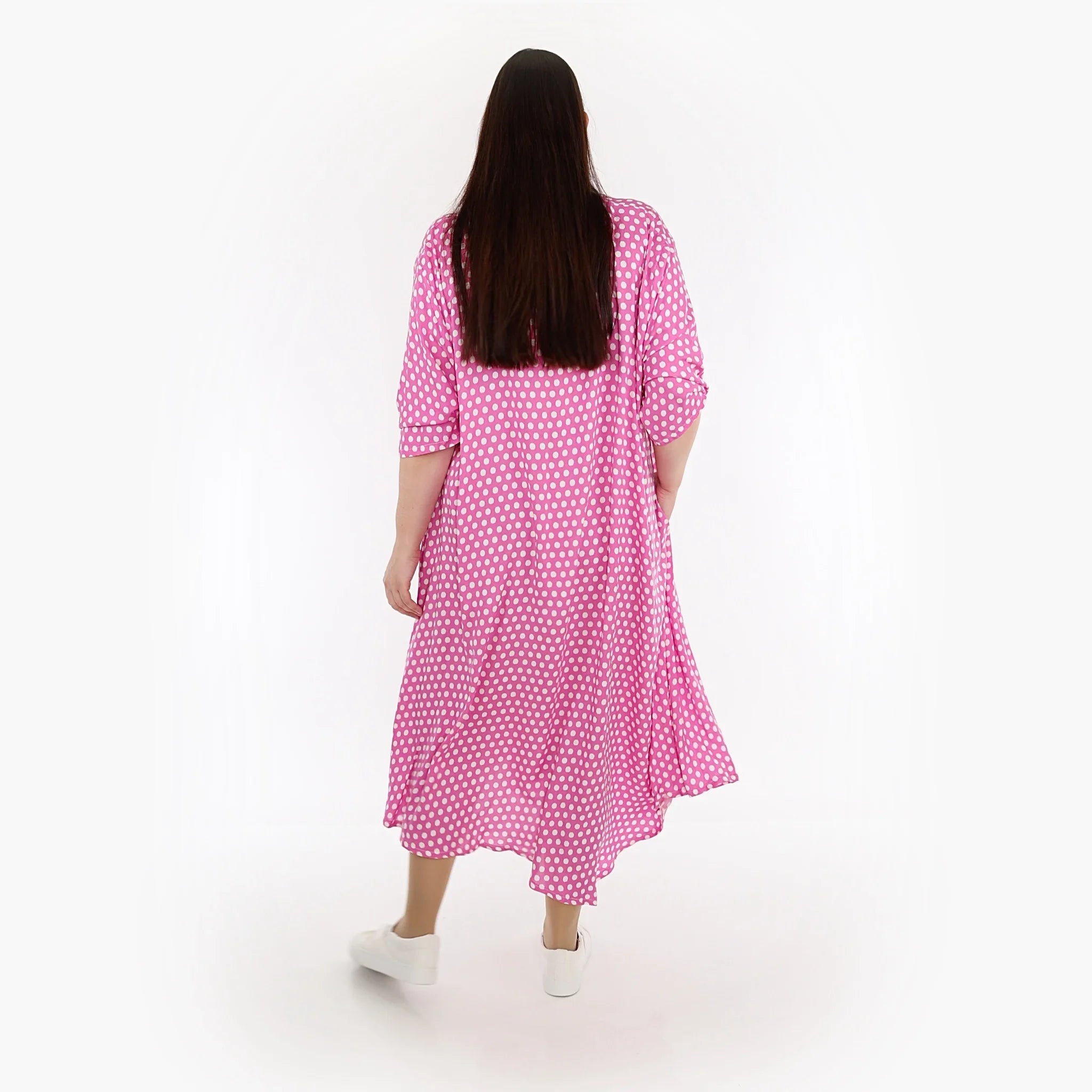 AKH Fashion Kleid 1927 Chally, Pink/Weiß