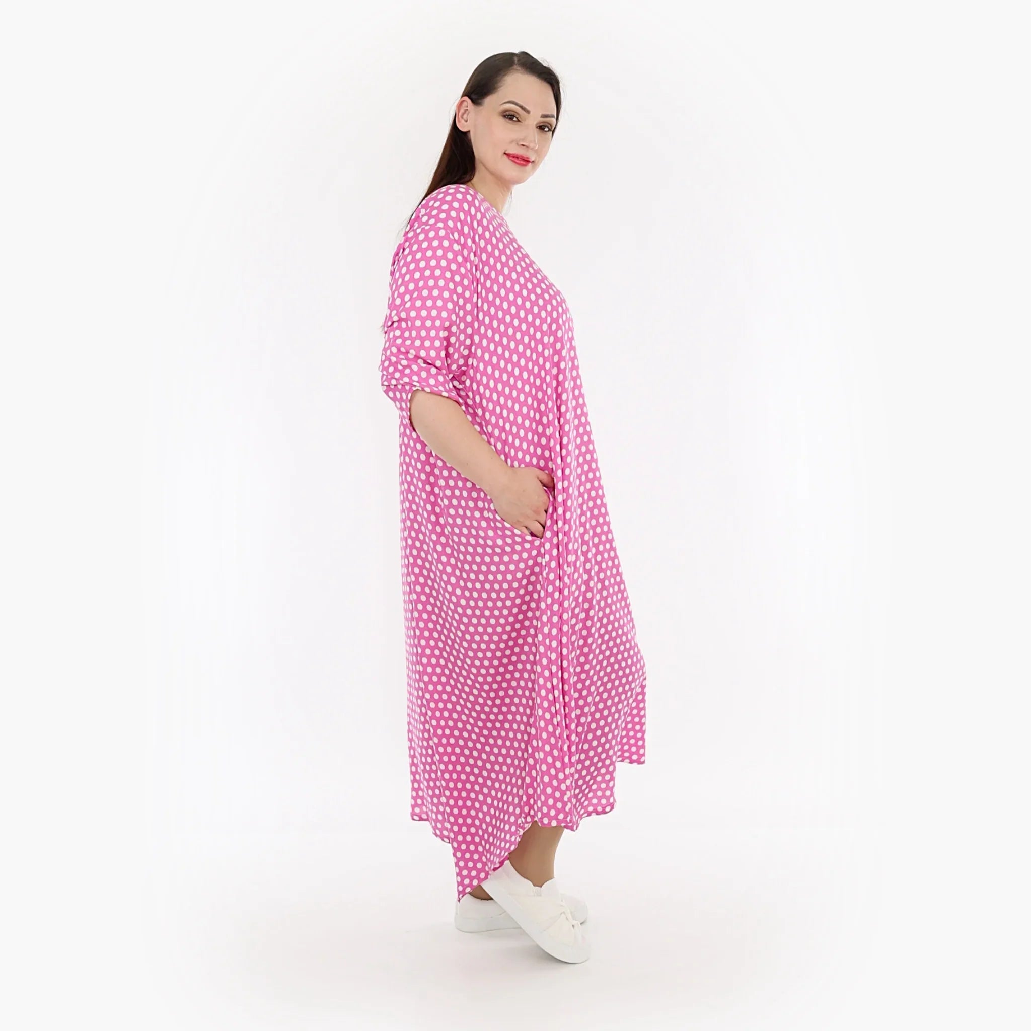 AKH Fashion Kleid 1927 Chally, Pink/Weiß