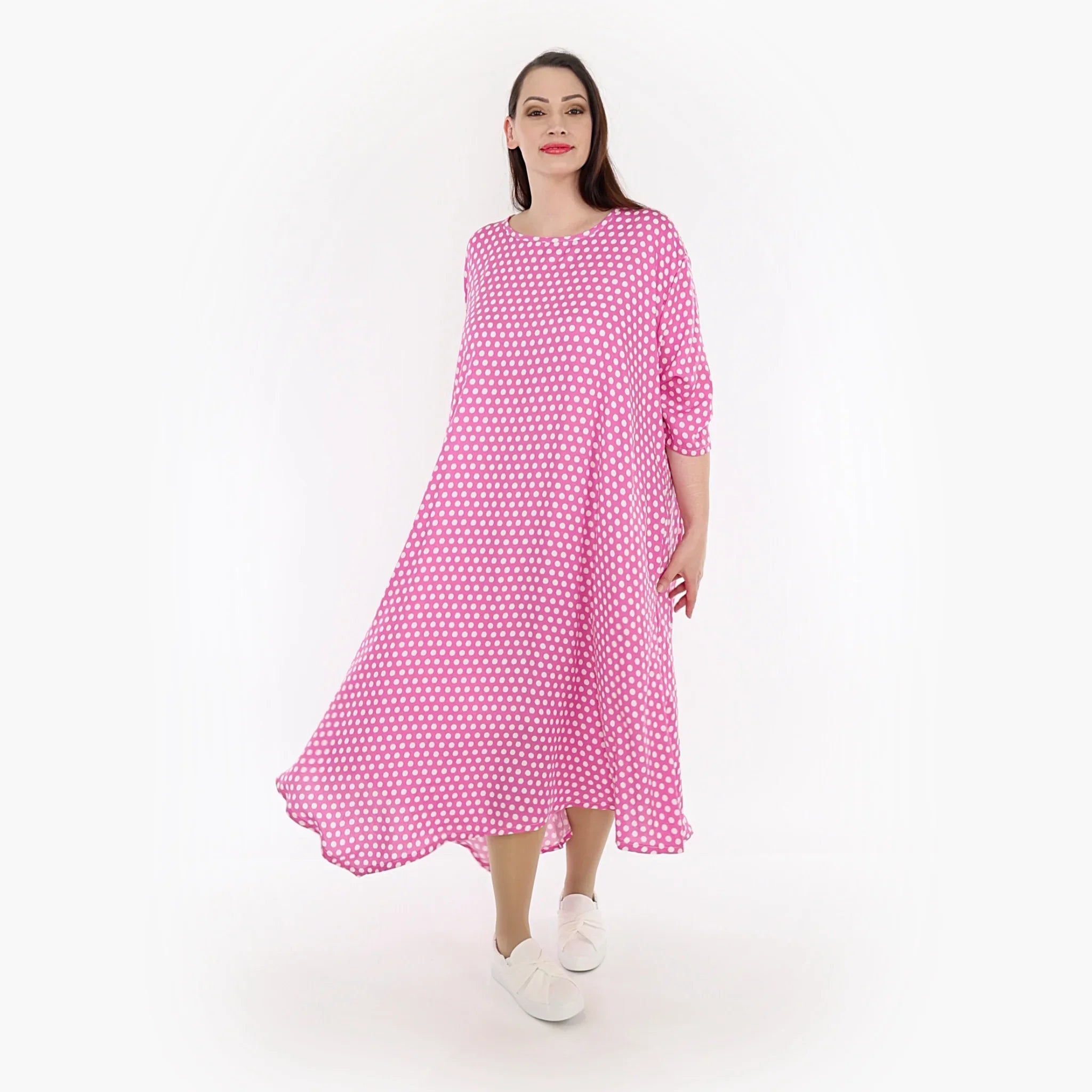 AKH Fashion Kleid 1927 Chally, Pink/Weiß
