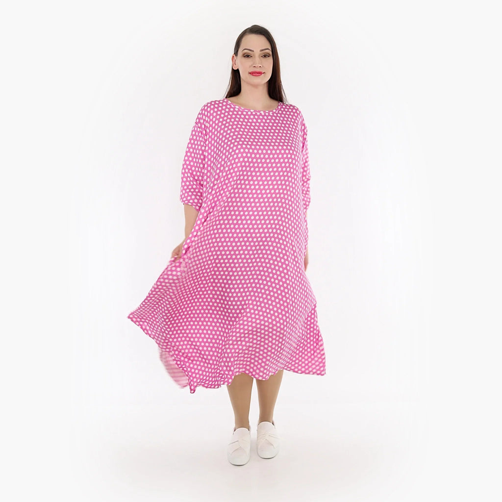 AKH Fashion Kleid 1927 Chally, Pink/Weiß