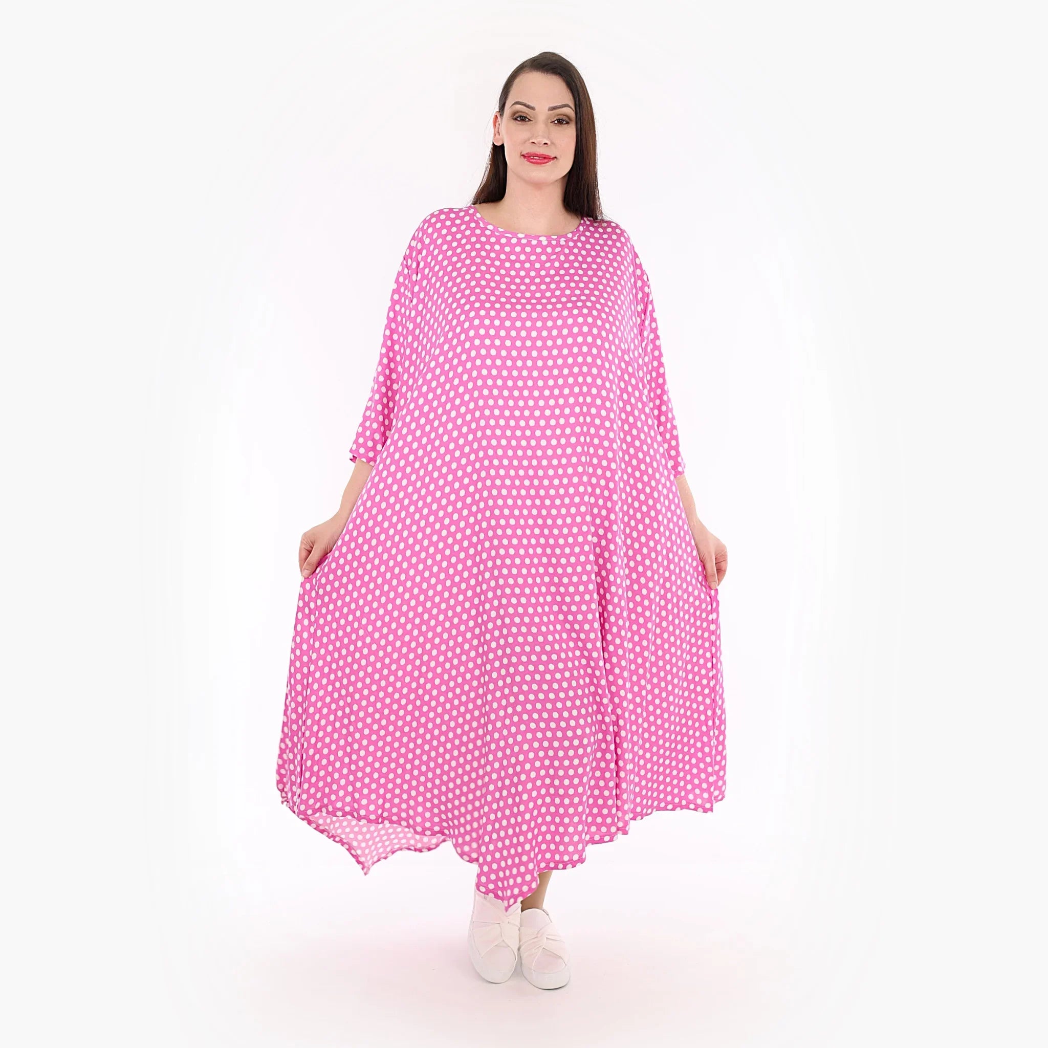 AKH Fashion Kleid 1927 Chally, Pink/Weiß