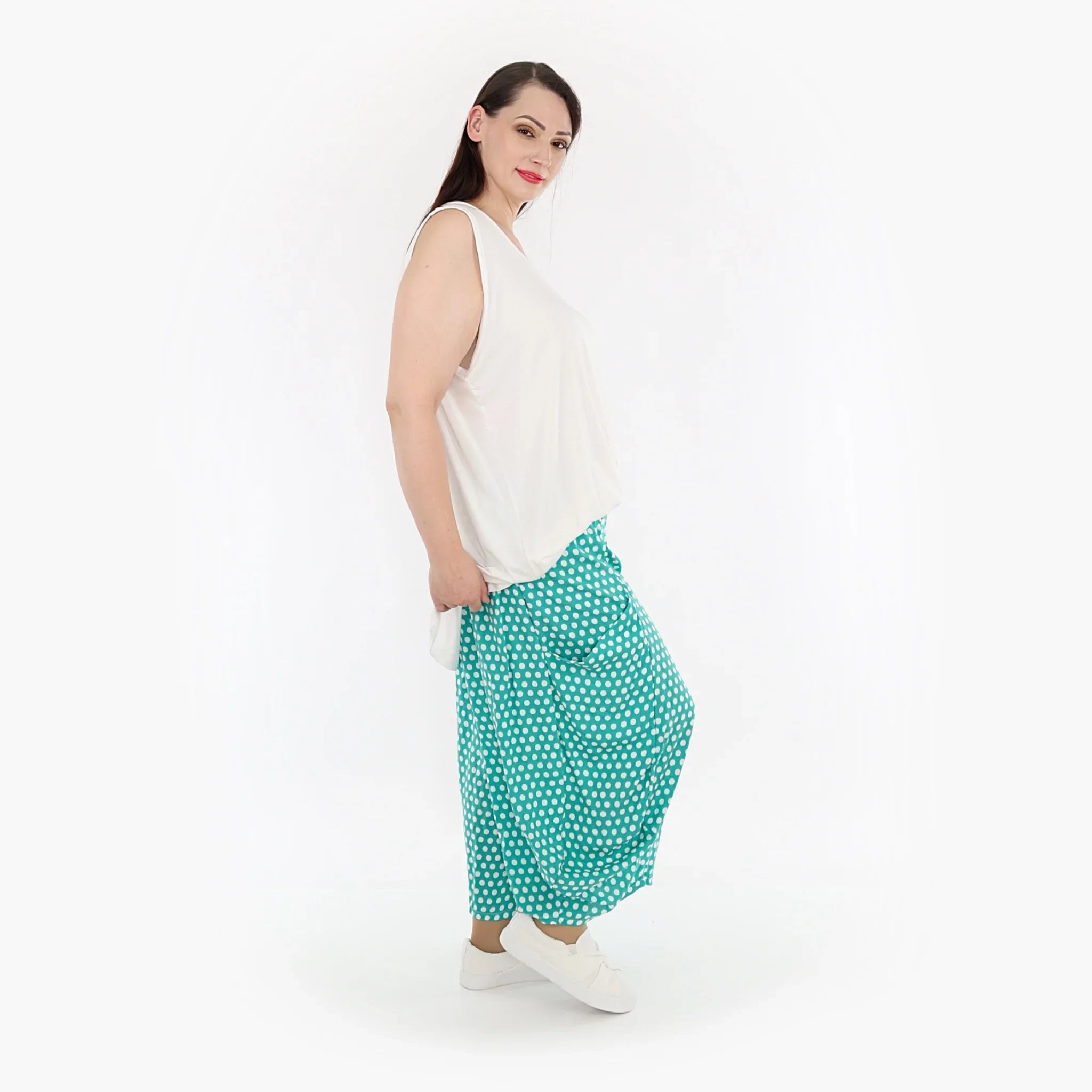 AKH Fashion Trousers 8069 Chally, Mint/White
