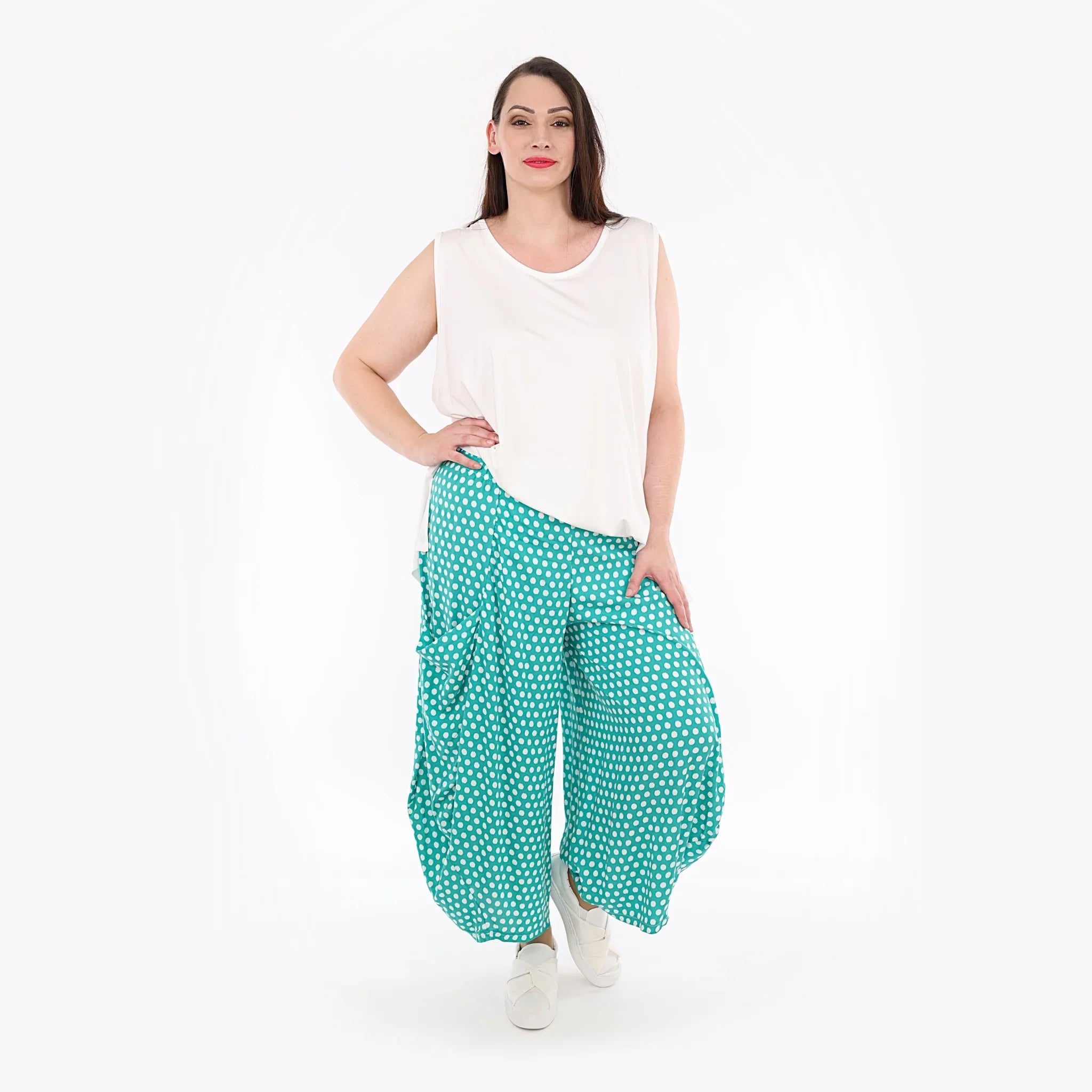 AKH Fashion Trousers 8069 Chally, Mint/White