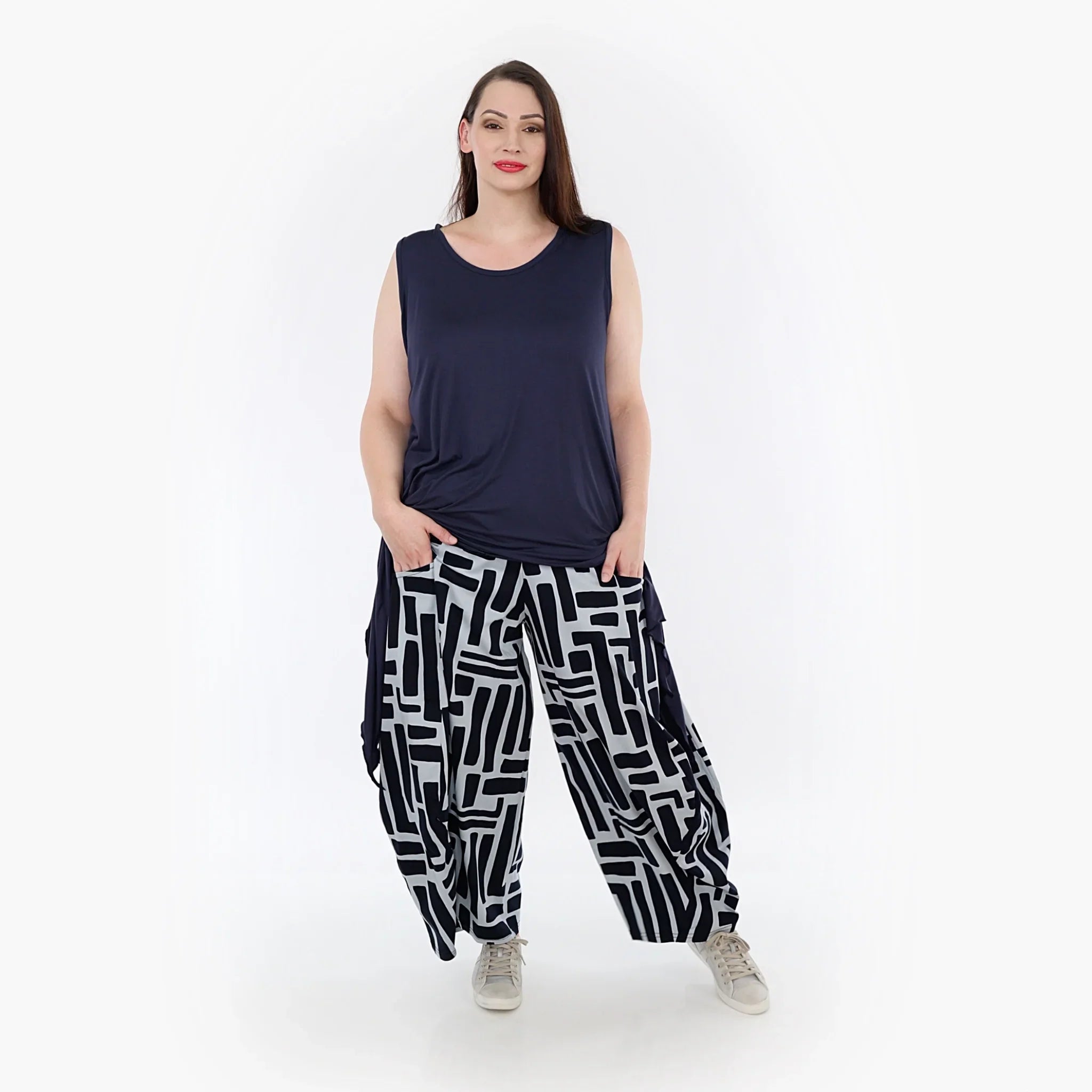 AKH 8069 Trousers, Navy-Light Blue