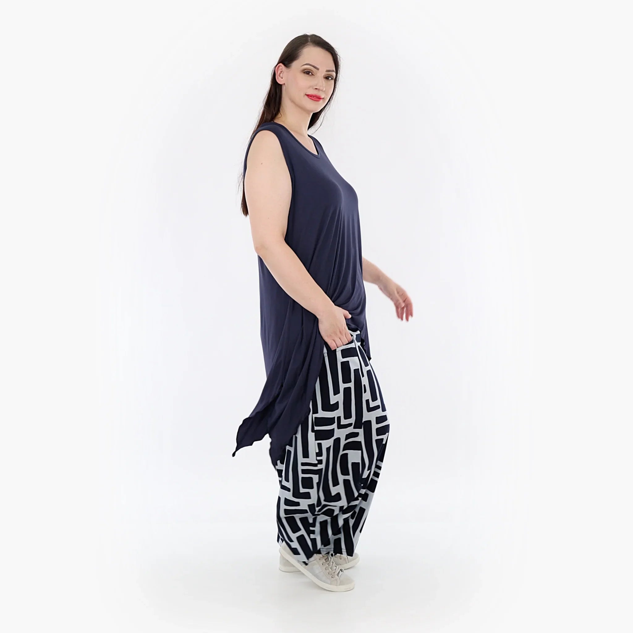 AKH 8069 Trousers, Navy-Light Blue