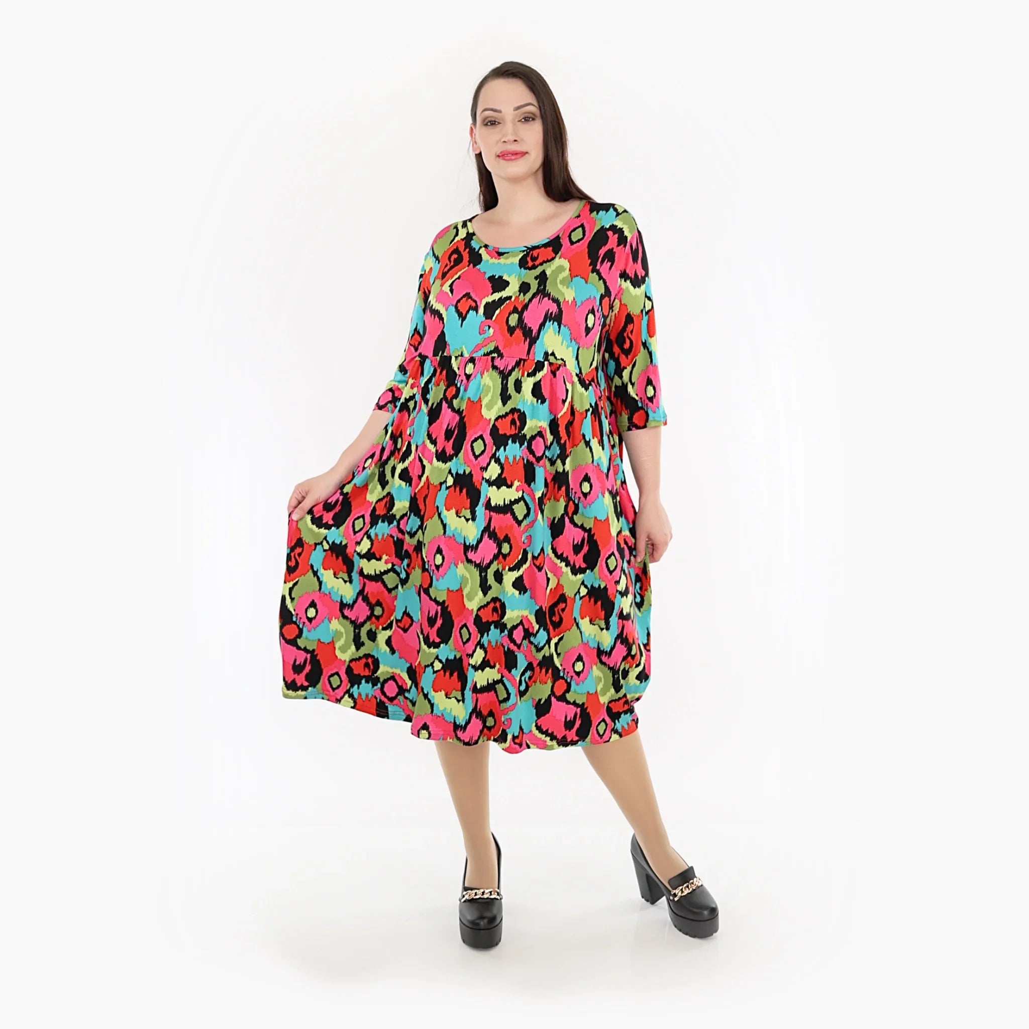 AKH Fashion Kleid 6698 Dina, Multicolour