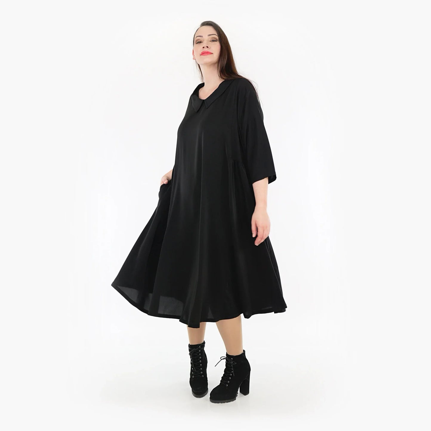 AKH 6958 Kleid, Schwarz