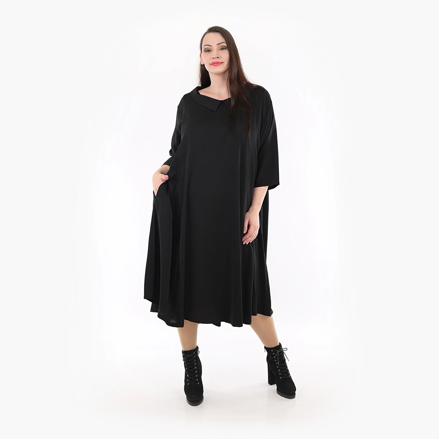 AKH 6958 Kleid, Schwarz