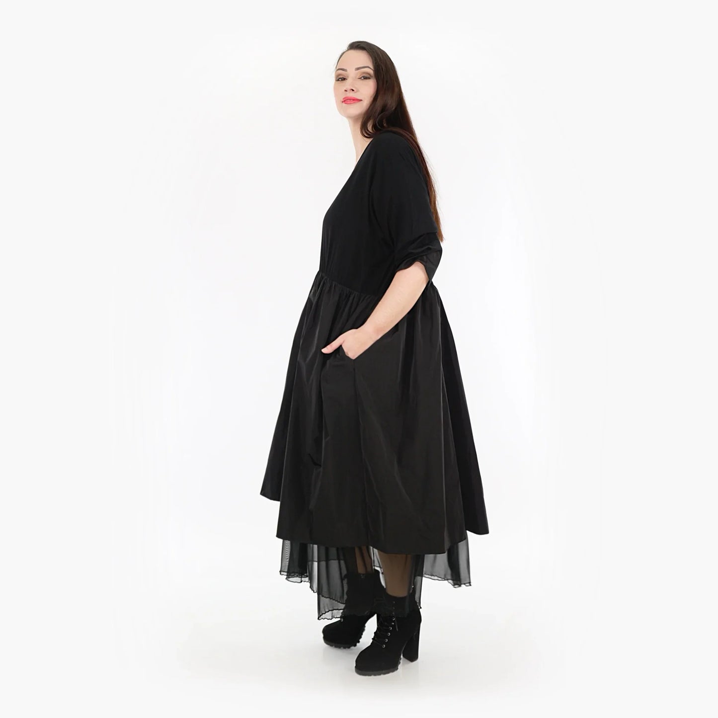 AKH 6967 Kleid, Schwarz