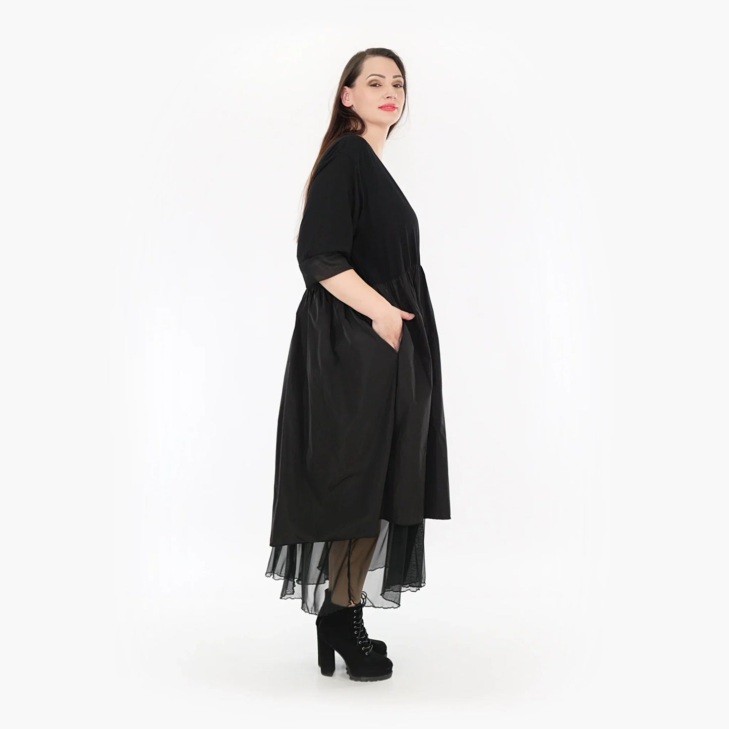 AKH 6967 Kleid, Schwarz