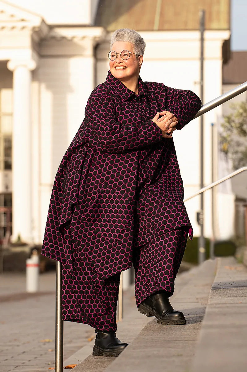 AKH Fashion Jacke 6864 Velora, Schwarz/Fuchsia