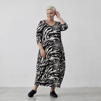 AKH 1926 Dress, Black-Ecru