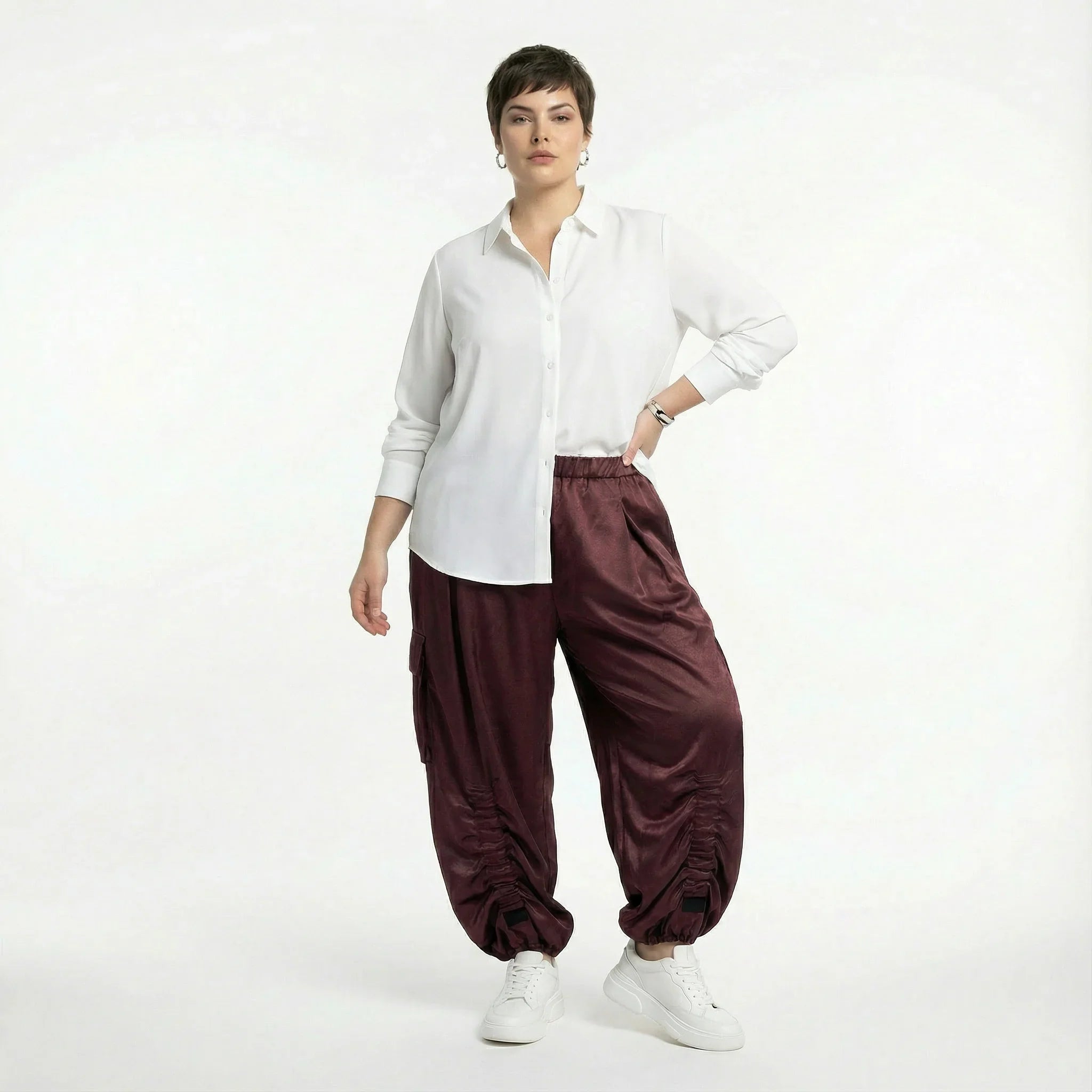 AKH Premium 7181 Trousers, Burgundy