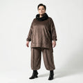 AKH Premium 7178 Big Shirt, Taupe-Brown