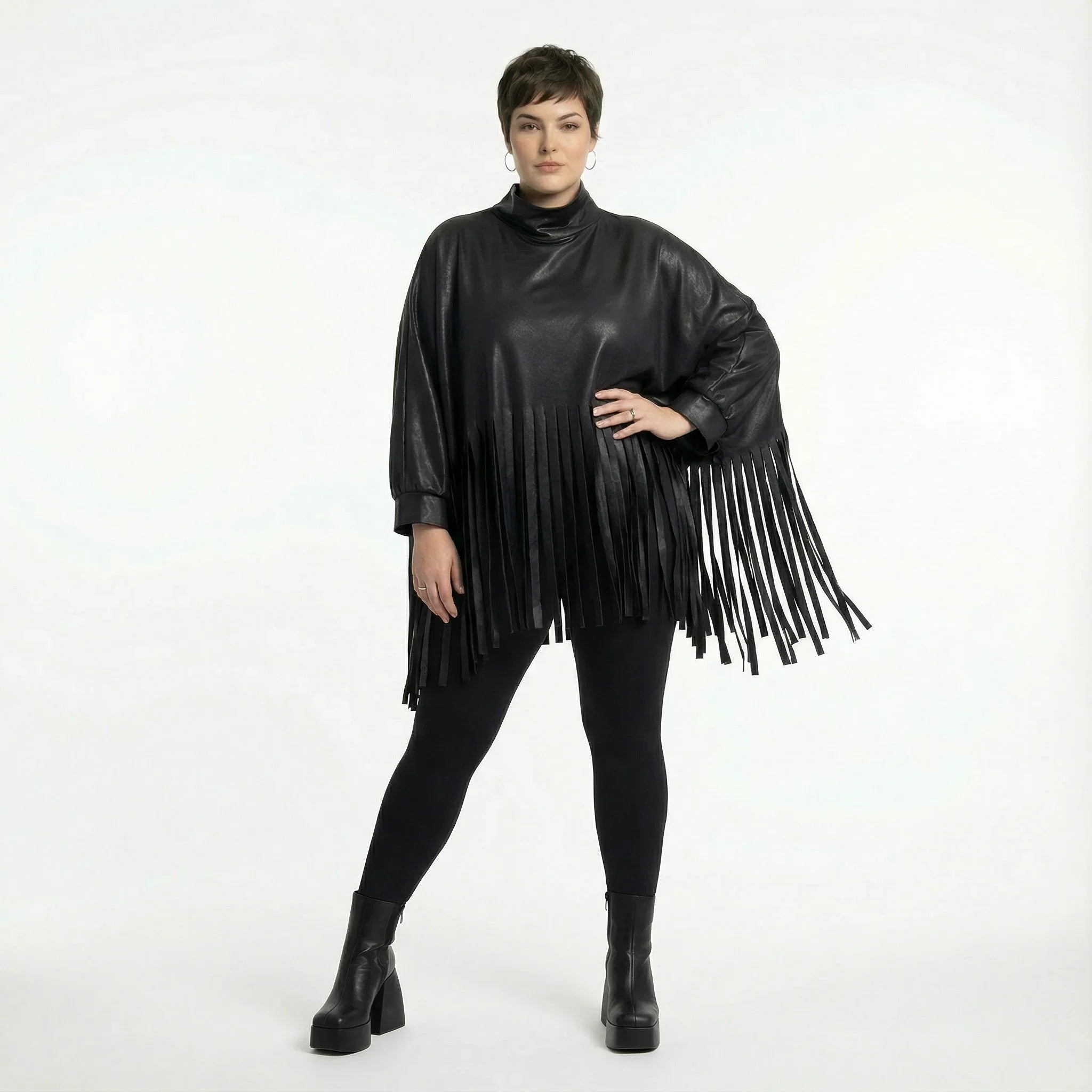 AKH Premium 7182 Big Shirt, Black