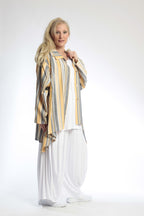 Summer jacket in mullet shape made of airy linen look quality, Candy in yellow