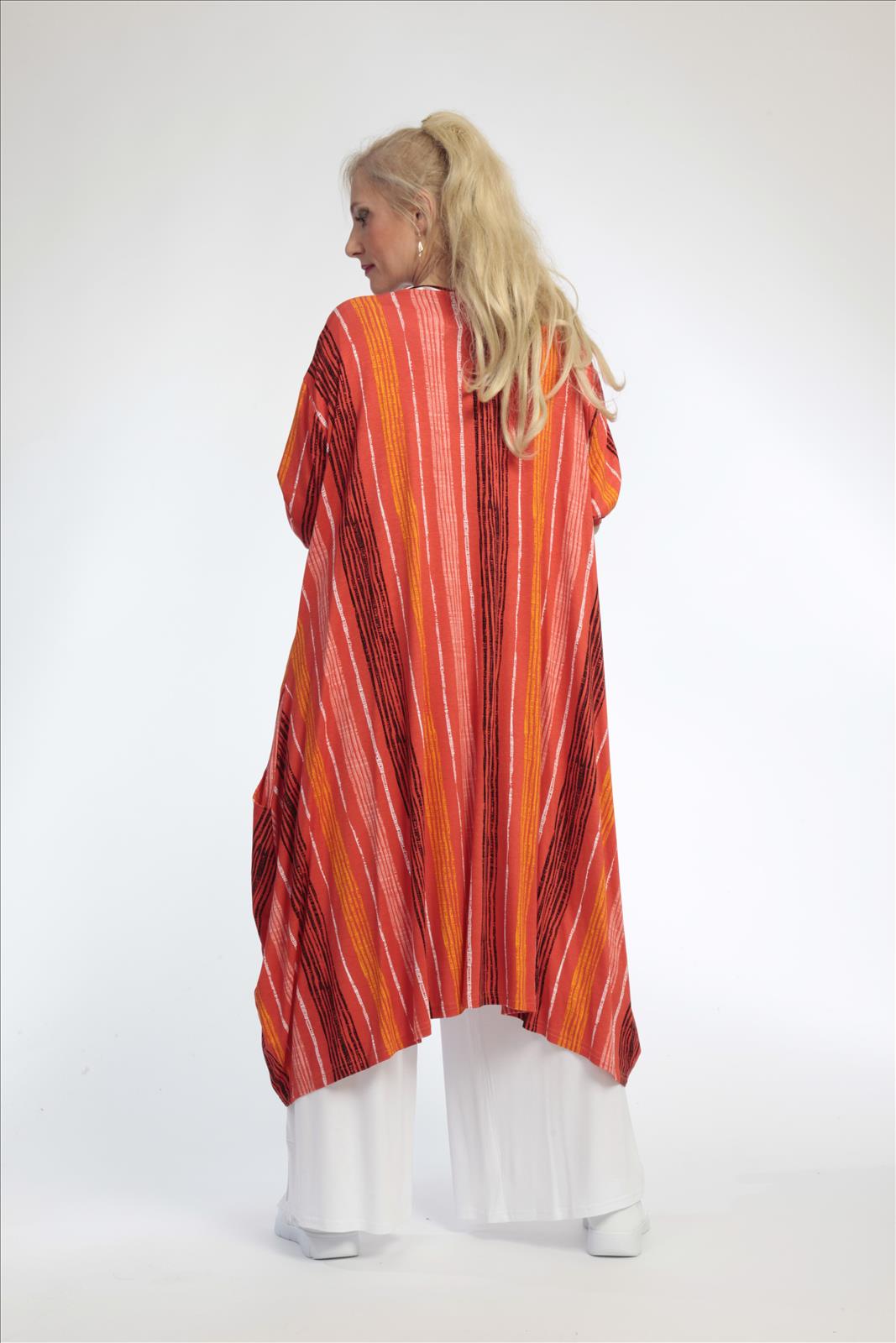 Veste d'été en forme de ballon en jersey doux de qualité, Florida en Orange-Multi