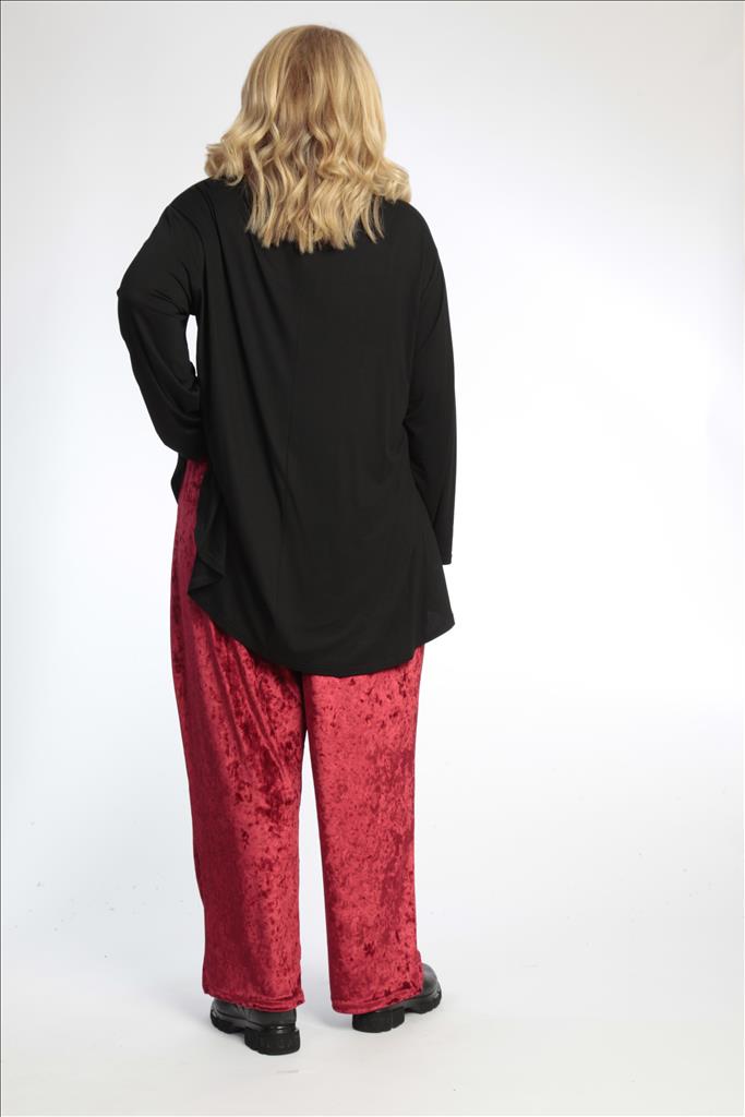 Winter Hose in gerader Form aus er Velour Qualität, Niks in Rot