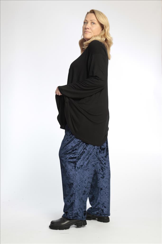 Winter Hose in gerader Form aus er Velour Qualität, Niks in Marine