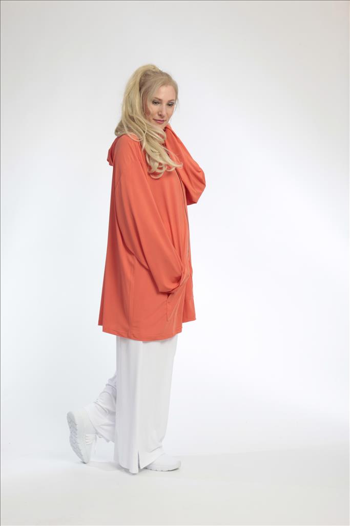 Summer jacket in a straight shape made of Slinky quality, Feline Slinky in orange