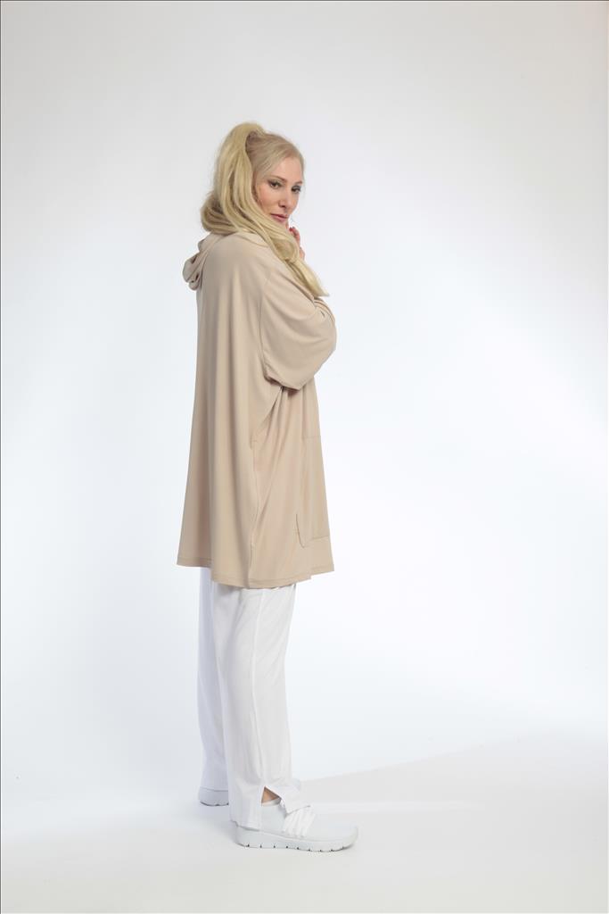 Summer jacket in a straight shape made of Slinky quality, Feline Slinky in beige