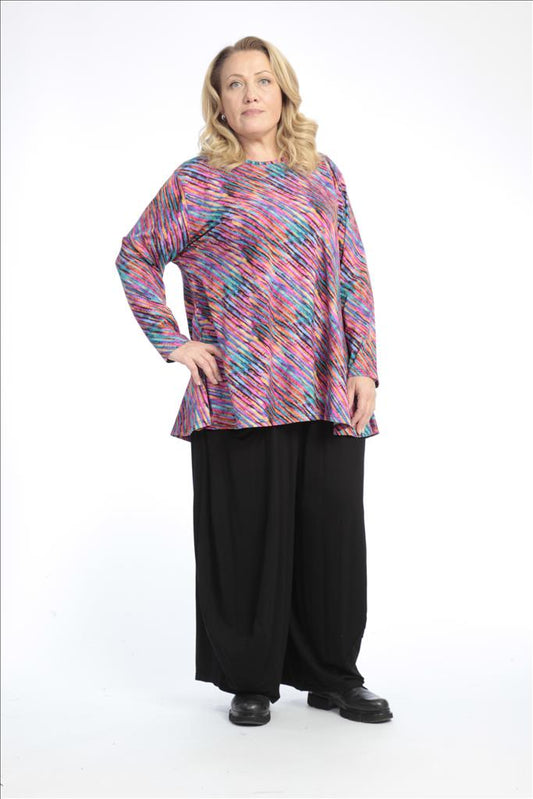 Winter Shirt in Glocken Form aus er Jersey Qualität, Oda in Multicolor