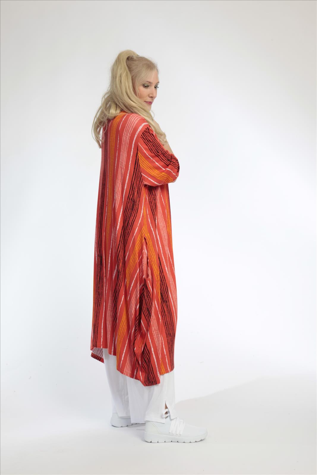 Veste d'été en forme de ballon en jersey doux de qualité, Florida en Orange-Multi